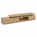 Stolik RTV z drewna dębowego 200x40x45 cm