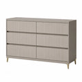 Komoda 6 szuflad MDF Metal