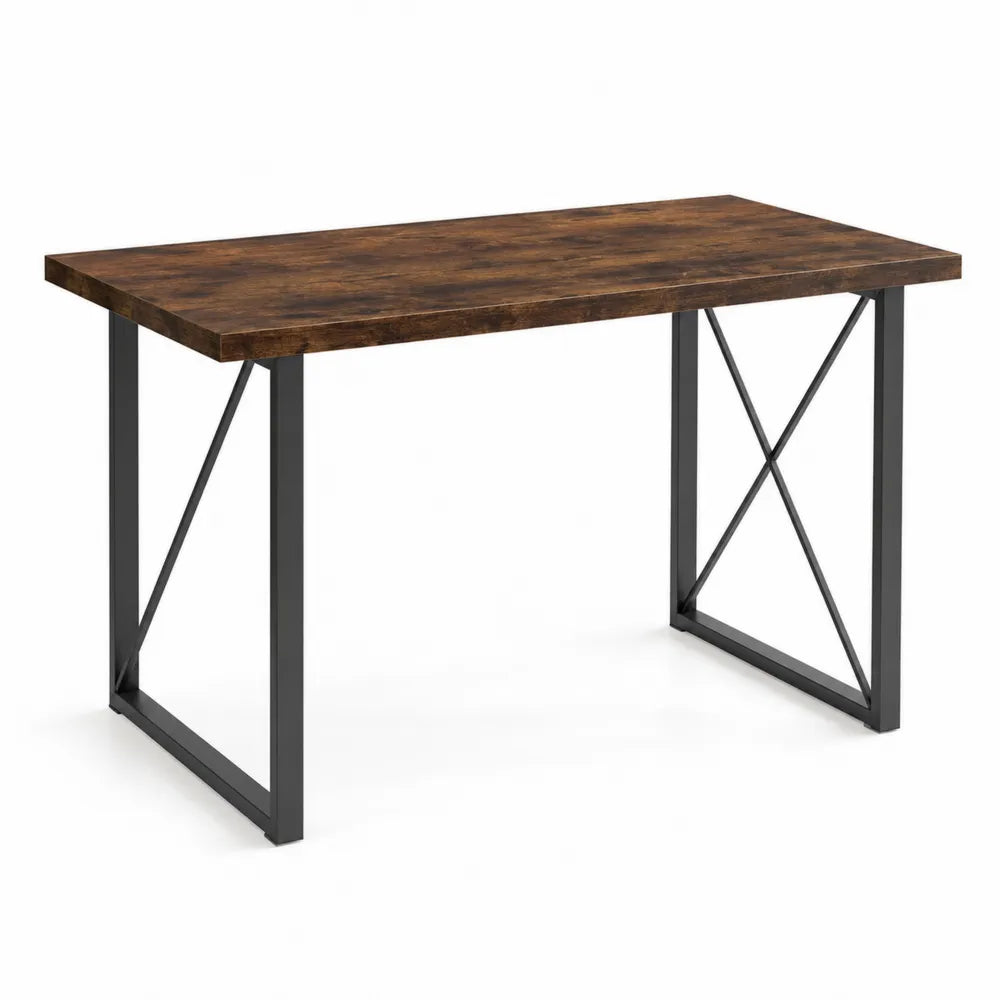 Stół prostokątny laminowany drewno stal 120x60x75 cm