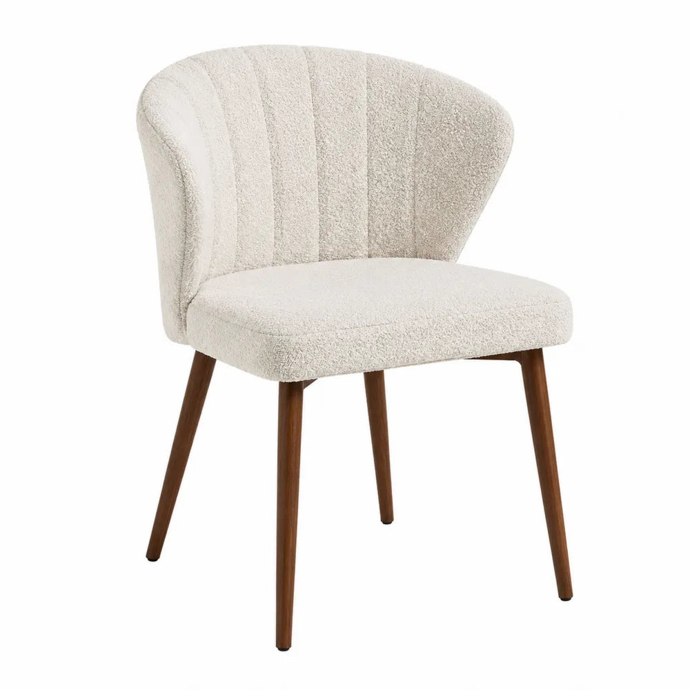 Krzesło boucle z dębowymi nogami 85 cm