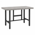Stół prostokątny z betonu i metalu 140x80x75 cm
