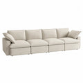 Modułowa sofa 4-osobowa z tkaniny poliestrowej