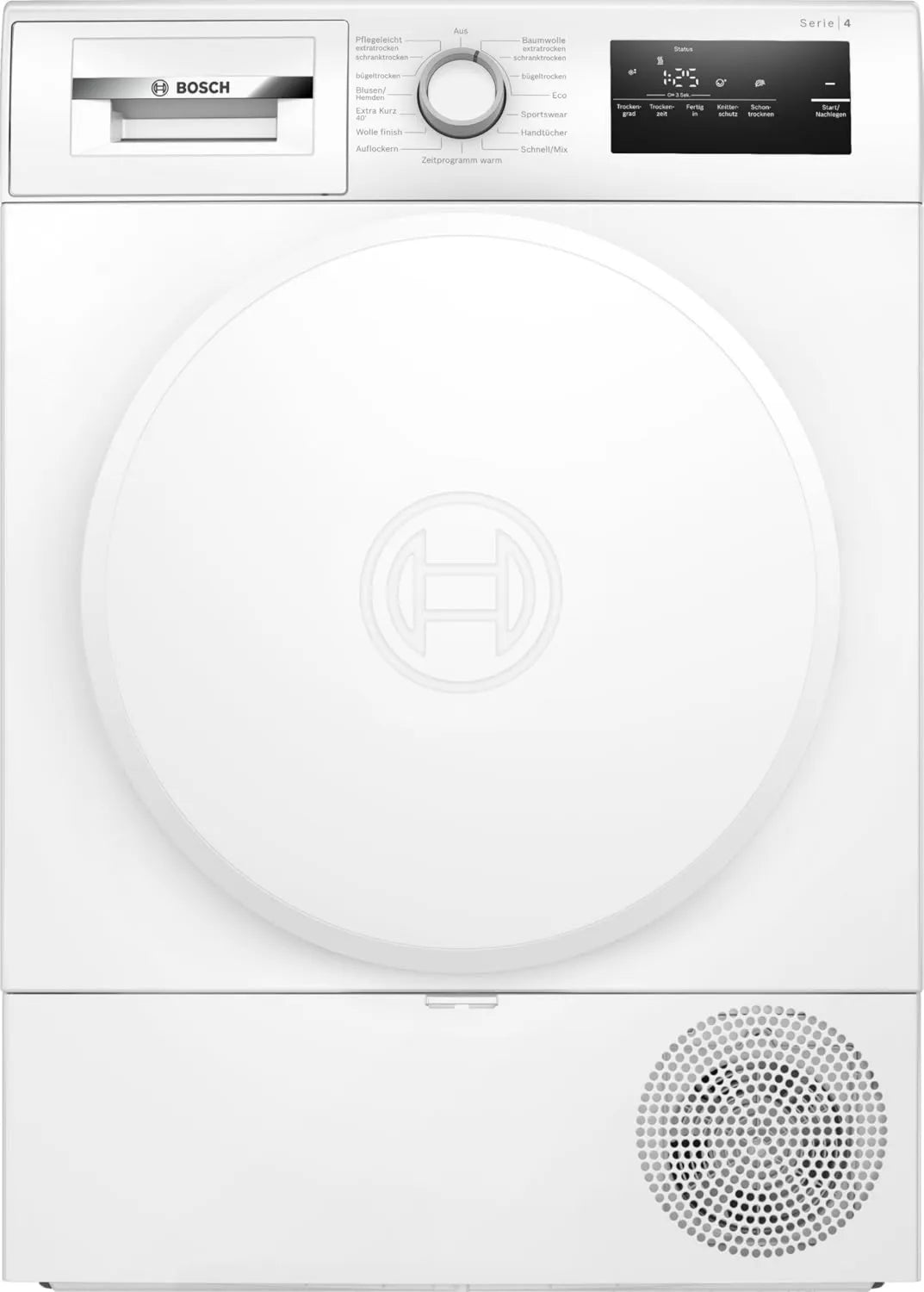 Bosch suszarka z pompą ciepła, WHH83 V04 Quick- 40 suszarka, 8 kg, 63 dB, dotykowy, WHH83 V04 Series 4 suszarka Heat Pompa 8 kg Autosuchy Quick- 40 Funkcja Recharge WTH83 V04 Quick-40