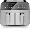 Comfy Nest frytkownica beztłuszczowa, 9 l, 2400 W, Comfy CNAFD45NS, stal nierdzewna, cyfrowy podwójny kosz 2400 W 9 l stali nierdzewnej, rozmiar 9 l