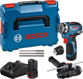 Bosch wiertarka, 3,0 Ah, zasilanie akumulatorowe, 2 Nasadki FlexiClick, zestaw akcesoriów