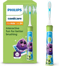PHILIPS, HX6352 / 11 szczoteczka do zębów, czasomierz, aplikacja, płyta IPS, zielony, dla dzieci 3 lata i więcej HX6352/11