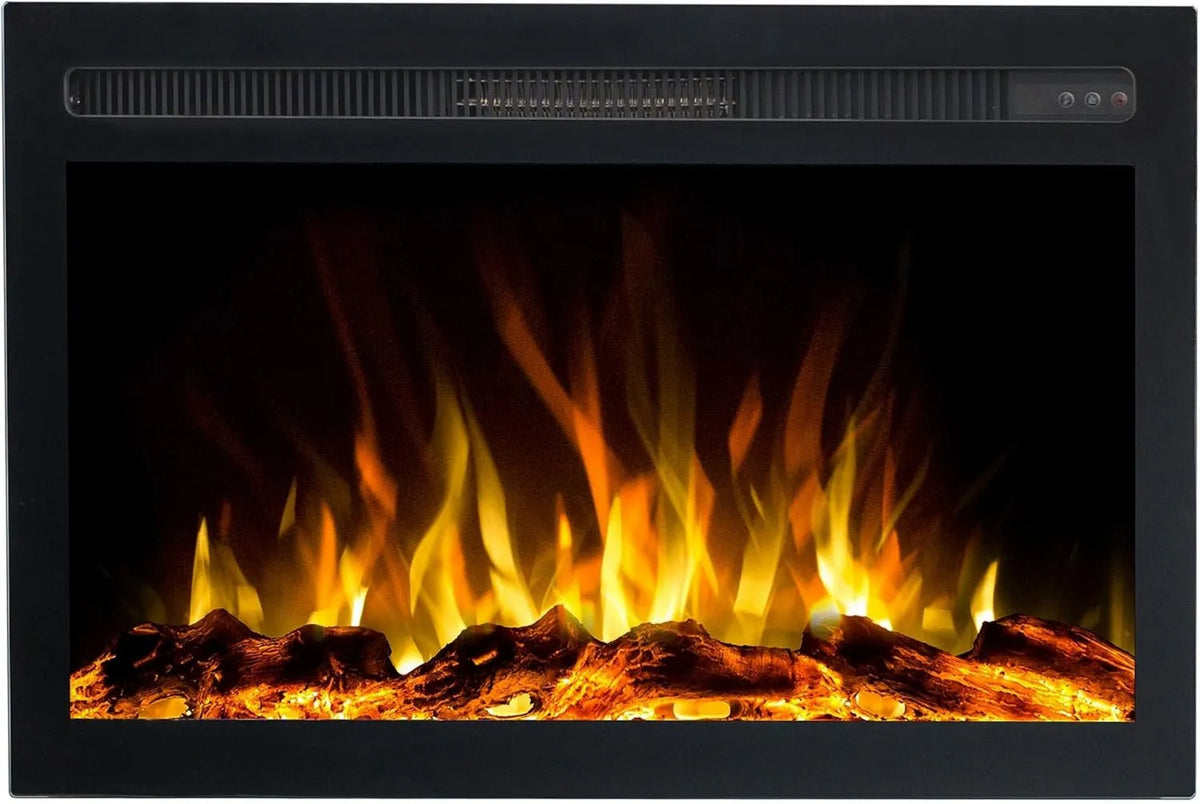 Emotion Flame kominek elektryczny, Grzejnik elektryczny 81x14x50 cm, 1500 W, grzejnik, Infinity Electrical Insert do komina elektrycznego