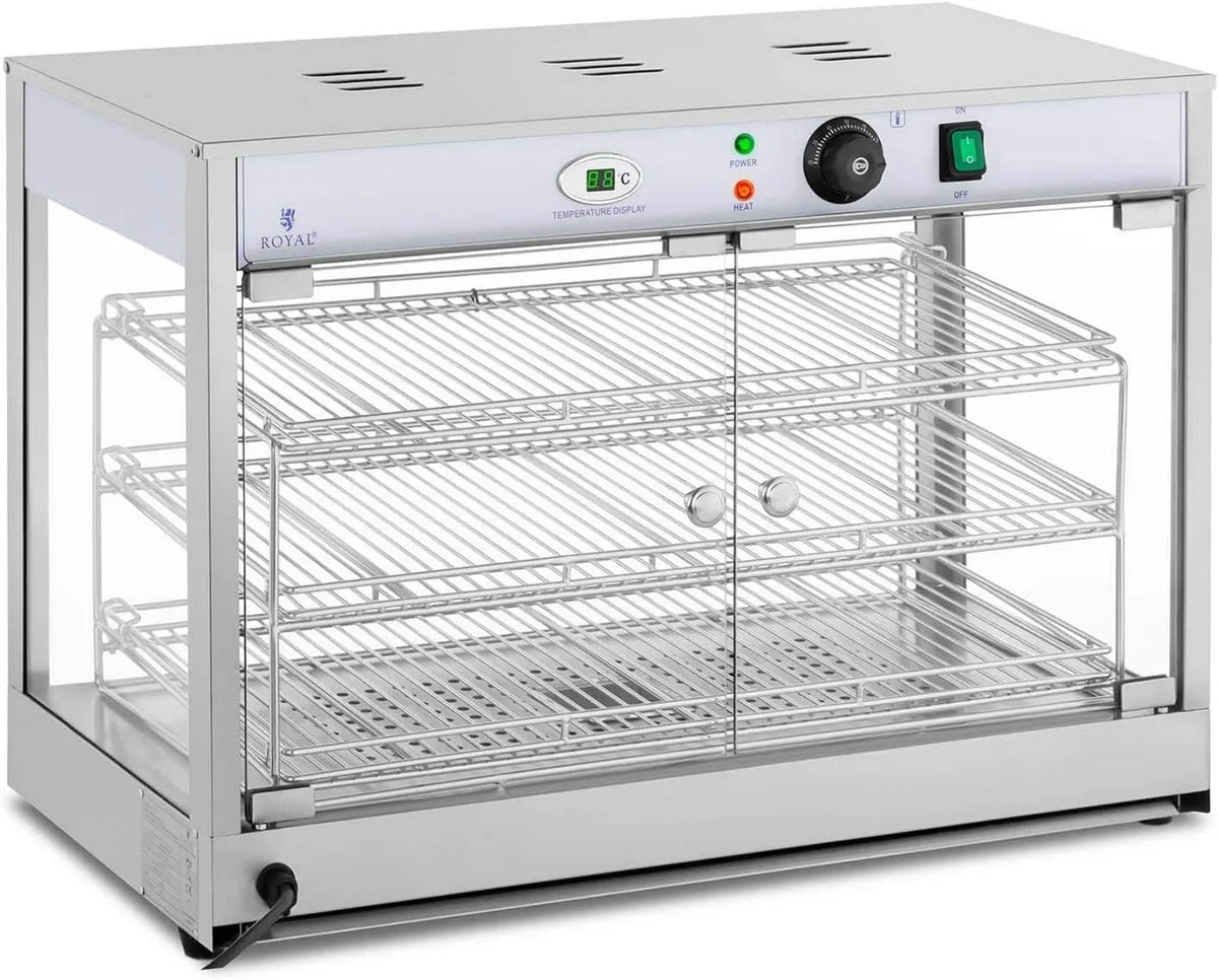 Royal Catering, RCHT- 1200B, 1200 W, 25- 85°C, dioda LED, ze stali nierdzewnej i szkła hartowanego RCHT-1200B