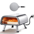VEVOR piec do pizzy, Elektryczny mini piekarnik do pizzy, na zewnątrz, restauracja, kemping, stal nierdzewna, ogrzewanie do 454°C, Pizza kamień i Spatula