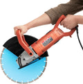 Pilarka tarczowa, 3000 W, 350 mm, 135 mm, Elektryczna piła do betonu 3000 W, piła tarczowa na mokro i na sucho, głębokość cięcia 135 mm