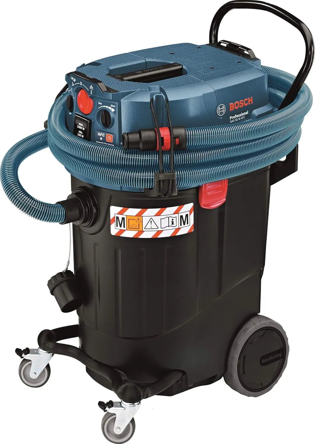 Bosch Professional, Bosch profesjonalny Bosch GAS 55 Odkurzacz, palacze ziemi Ø 35 mm, 1 filtr płaskolistny PES, elastyczne 5 m, 3 rury 0, 35 m