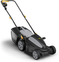 AL1 34E kosiarka, 1200 W, 34 cm, Alpina kosiarka elektryczna, silnik 1200 W, szerokość cięcia 34 cm, 6 wysokości cięcia, kaseta na trawę 35 l