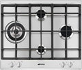 Smeg P261XGH płyta gazowa, 1100 W, 1700 W, 2600 W, kolor stali nierdzewnej/czarny