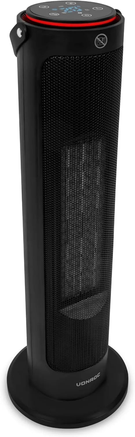 VONROC, Elektryczny grzejnik, 2000 W, VONC, licznik, Termostat cyfrowy, szybki podgrzewacz do części do 20 m², 2000 W wieża dmuchowa