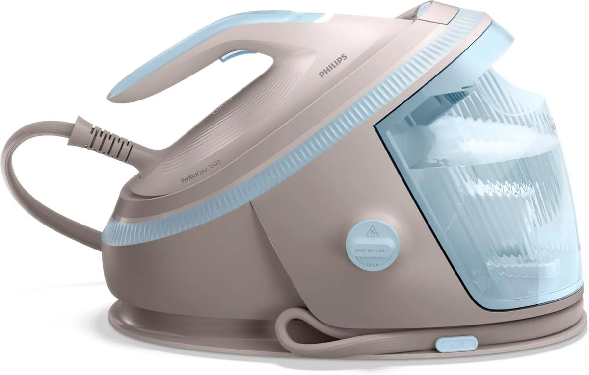 PHILIPS żelazko parowe, 160 g / min PSG7200 / 60 parowa turboPower, Beige, PerfectCare 7000 parowa, 5 bar, para 160 g / min, OptimalTEMP technologia, Sole 160 g/min PSG7200/60
