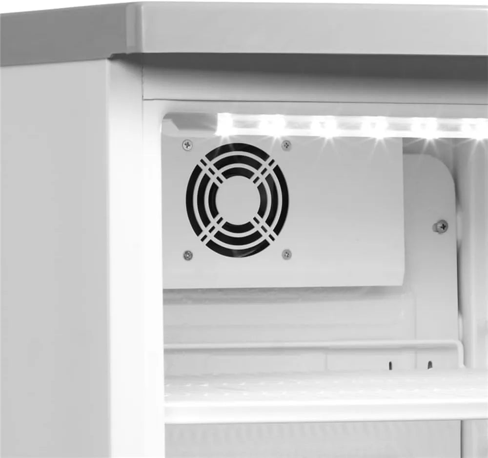 Tefcold chłodziarka do napojów, Model BC85, Napoje chłodnicze Szafka Biała Vitree BC85 w, Wentylator