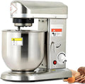 ByBoDi robot kuchenny, 5 l / 7 l / 10 l srebrny- 10 l ze stali nierdzewnej Bol, Profesjonalne Pastry 5 l / 7 l / 10 l, na elektrycznej Socle 3 w 1, Crochet Knead 3 prędkości i 5 l/7 l/10 l srebrny-10 l