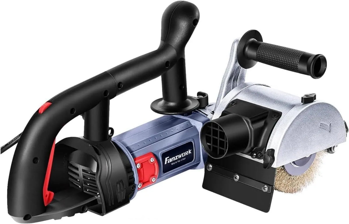 FANZWORK, Szczotka, 1500 W, zewnętrzna, Satyniermaschine / Satelitarny z Speed Variator i Szczotka metaliczna