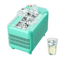 Hiiaodecor, kostkarka do lodu, 12 V, mobilna, kemping, 12 kostek w 15 do 20 minut, dom motorowy