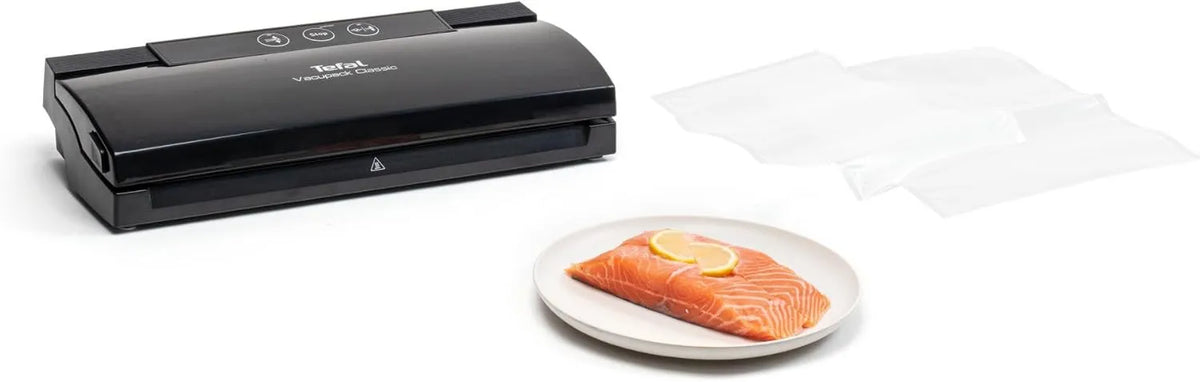 Tefal pakowarka próżniowa, owa maszyna do zakładania, Maszyna do uszczelniania próżniowego, Czarna