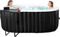 Basen ogrodowy, 2400 W, 550 l, Hot Tub nadmuchiwany basen dla 2 osób, do użytku wewnątrz i na zewnątrz, odporny na działanie warunków zimowych
