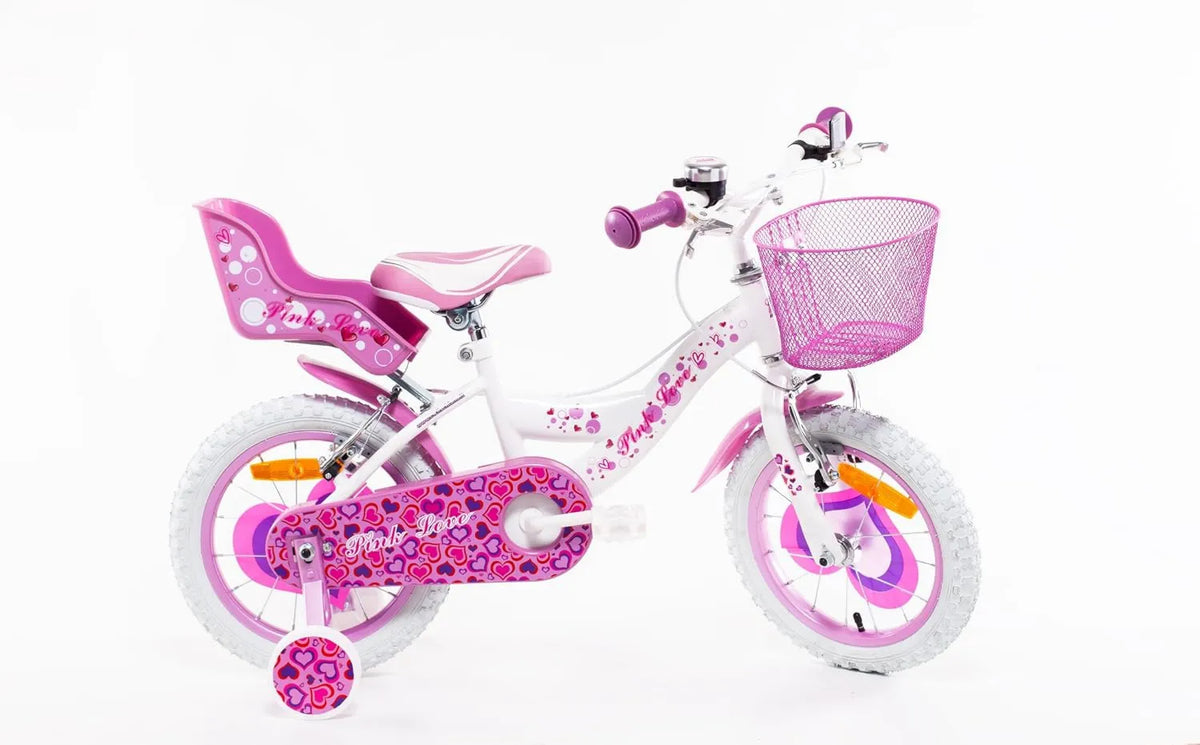Rower dziecięcy, 120 cm, SCH Pink Love rower dziecięcy, rower do nauki jazdy i rekreacji