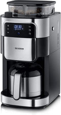 Severin KA 4814 ekspres do kawy, 1000 W, 8 filiżanek, 1 x 4, indywidualnie wybierany stopień mielenia, na maks. 8 filiżanek / ok. 1 litr