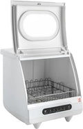 WDZCZDoo zmywarka przenośna, Zmywarka, 800 W, 5 programów, kemping, temperatura mycia 72°C, mini zmywarka z 5 programami
