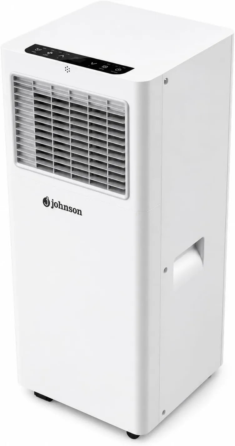 J Johnson klimatyzator przenośny, ALPES9 Klimatyzator, klasa energetyczna E, przenośny, dioda LED, 2236 Lodówki, Zdalne sterowanie, osuszacz powietrza i Wentylator, Zestaw okien