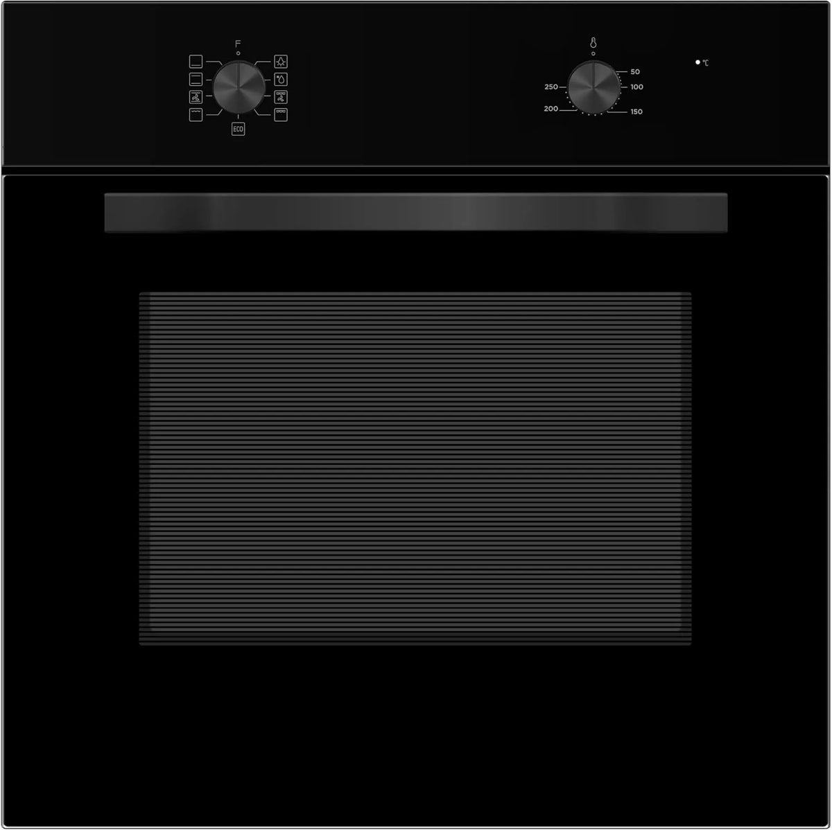 PKM piekarnik do zabudowy, Piec elektryczny, 65 l, 8 programów, F7- 2BA, grill, czarny, 8 funkcji, funkcja ekologiczna F7-2BA