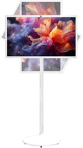 GEJLELDS, Smart TV 1080p, 4KGB, 8 + 128, 21, 5 cali, TV, 4K UHD, przenośne, poruszające się koła, dotyk, Bateria długi czas trwania do 5 -8 godzin