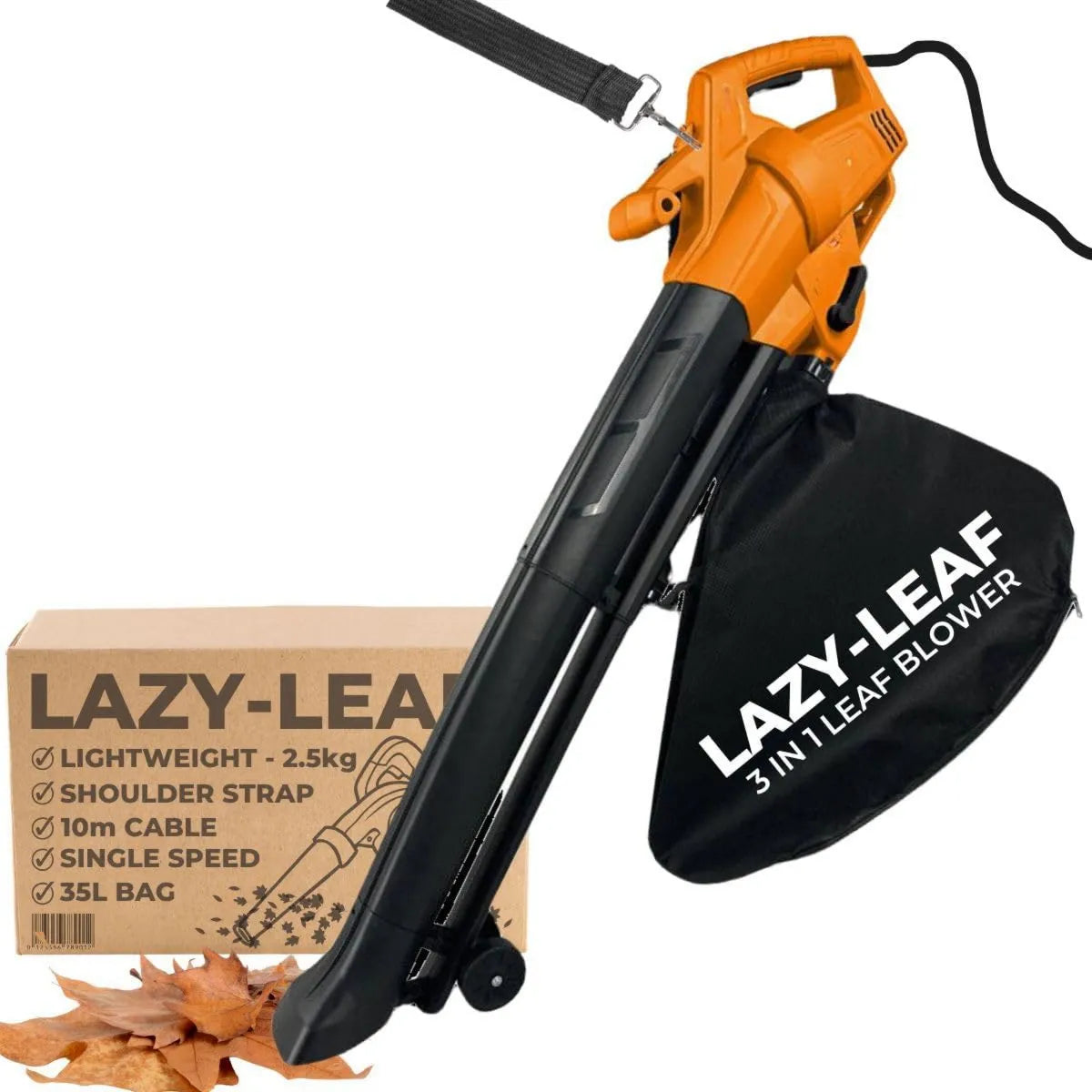 ARKMat, Odkurzacz, kabel 10 m z paskiem barkowym, ssający agregat elektryczny, Lazy- Leaf