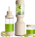BEAST blender kielichowy, Mikser, 3 butelki, 850 W, przenośny, stal nierdzewna, 785 ml, pokrywy i łopatki ze stali nierdzewnej