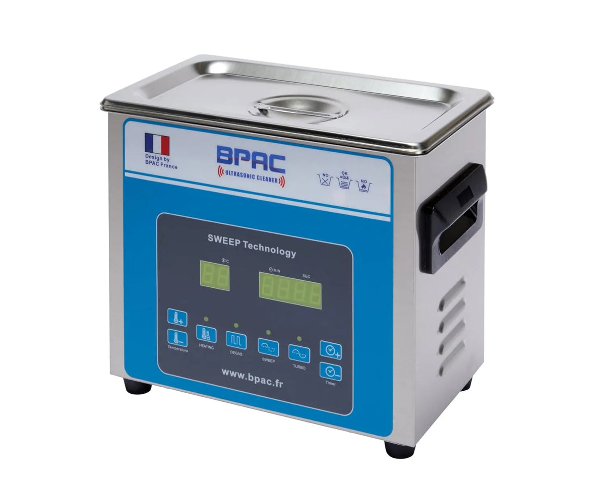 BPAC, Ultrasoniczny zbiornik do czyszczenia, czyszczący, 3 l, 120 W, profesjonalny