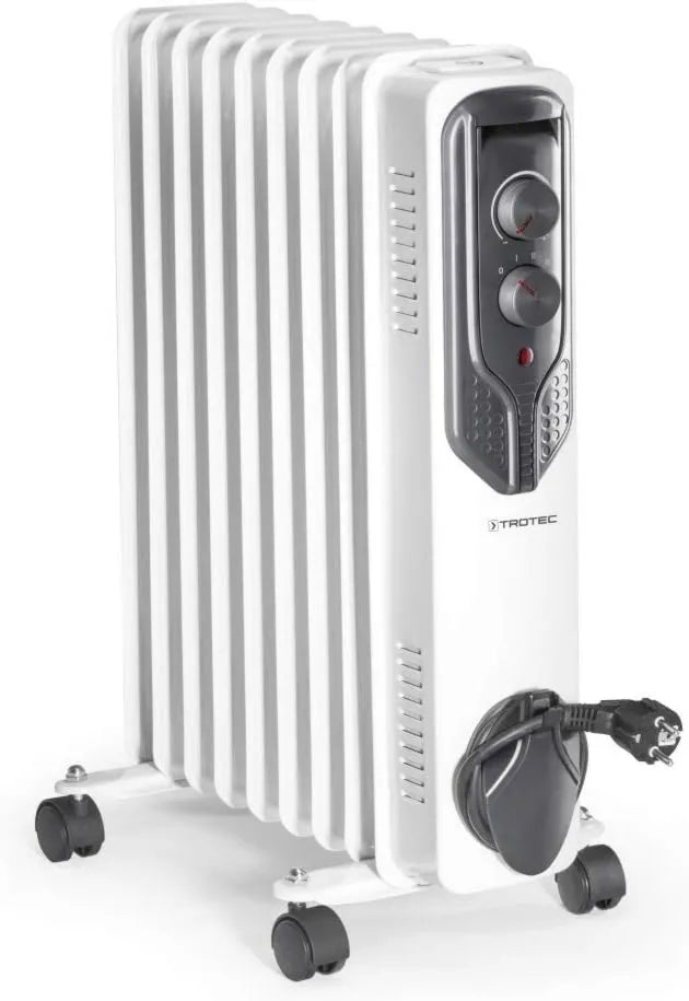 TROTEC grzejnik elektryczny, 2000 W, TRH 20, kółka ruchome, termostat, 3 poziomów ogrzewania, 4 kółka obrotowe