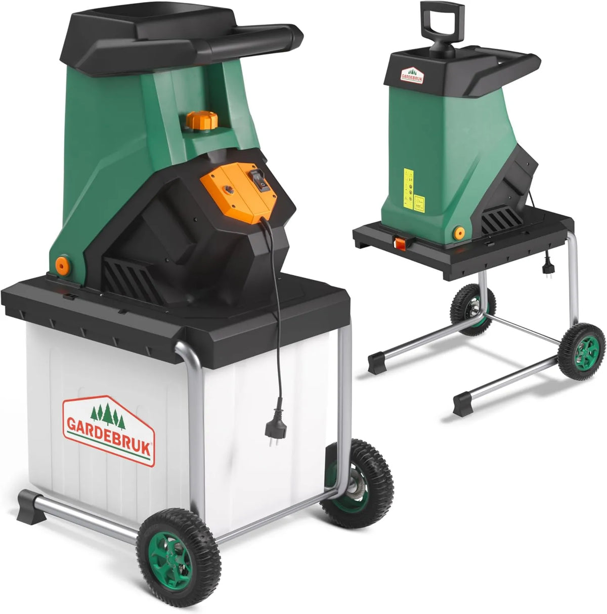 Gardebruk, nóż, 50 l, 3.1000 W, 40 mm, drewno, ogród, Elektryczny szlifierka roślinna 3