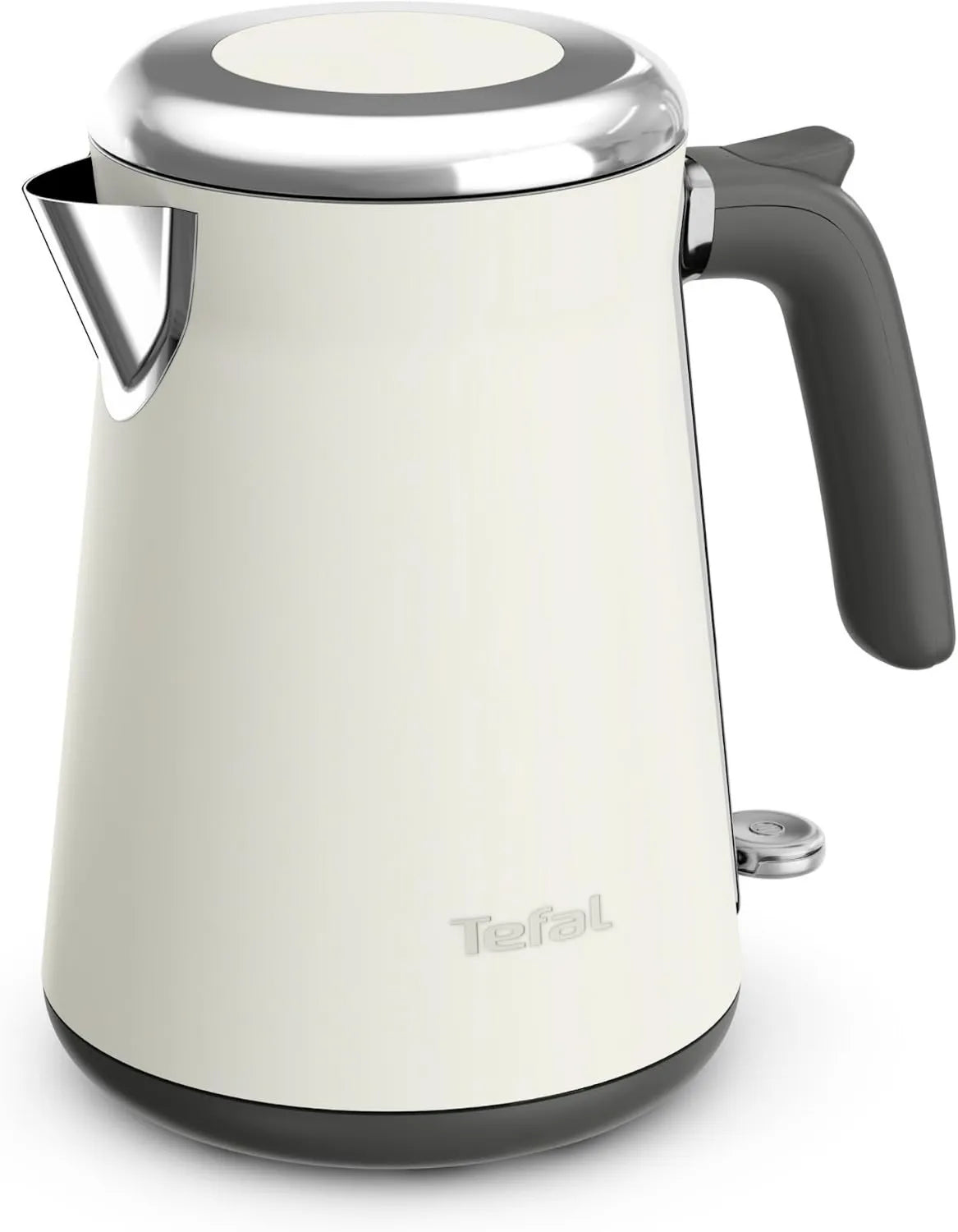 Tefal, czajnik elektryczny owy, wymienny, stal nierdzewna, biały
