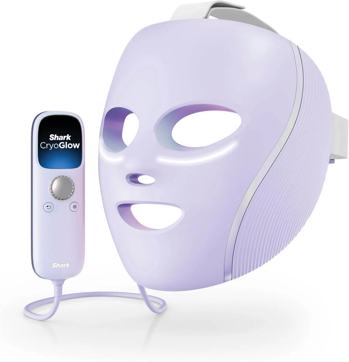 Shark, Zdalne sterowanie, Maska Cryoglow LED z odświeżaniem konturów oczu, czerwony i niebieski LED, fototerapia światła podczerwonego, USB- C