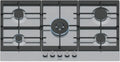 SIEMENS płyta grzewcza, Model EC9A5RI90, Gaz stołowy do gotowania 90 cm 5 Lampy 12500 w - EC9A5RI90