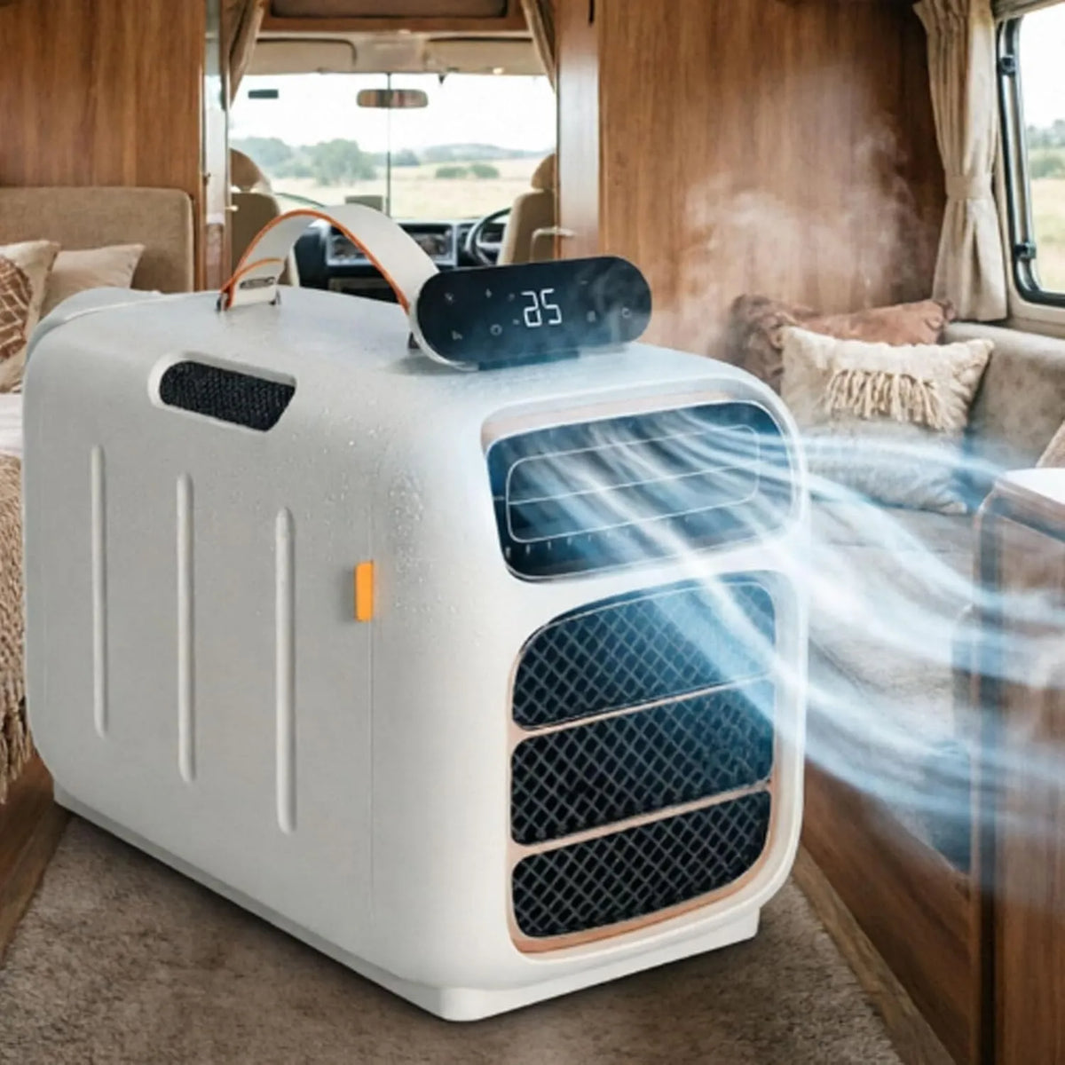 smafoseedding klimatyzator przenośny, Klimatyzator, 450 W, 45 dB, przenośne, profesjonalne, kemping, Urządzenie klimatyzacyjne Mobile 4700 Btu do 108 Pi2, Autoparowanie Chłodzenie + Ogrzewanie