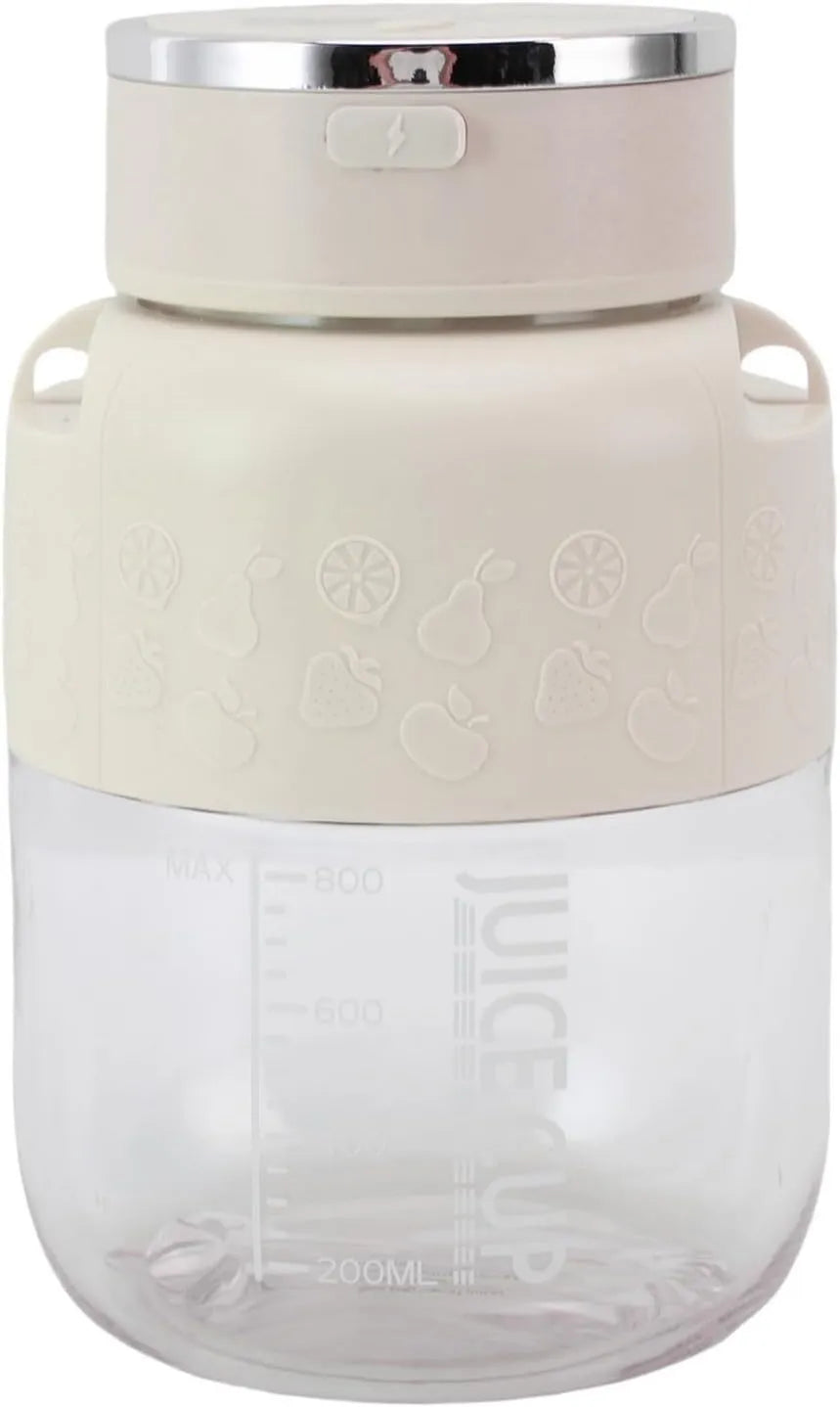 Asixxsix, Mikser bezprzewodowy przenośny do shakes i Smoothies, biały, elektryczny, 800 Ml