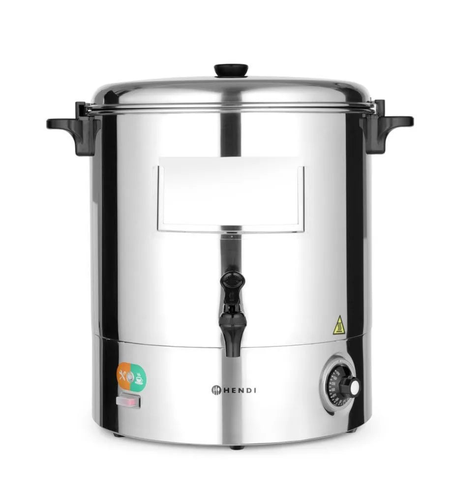 HENDI, czajnik elektryczny, 28 l, 2200 W, 30-110°C, 230 V, 230 V / 2200 W, stal nierdzewna, Ø520x, 500 mm 230 V/2200 W