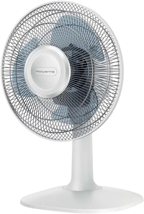 Rowenta, VU2330 Wentylator, 40 dB, 3 prędkości, automatyczne oscylacja, biały, mocny przepływ powietrza do 34 m3 / min, kabel, 1, 8 m