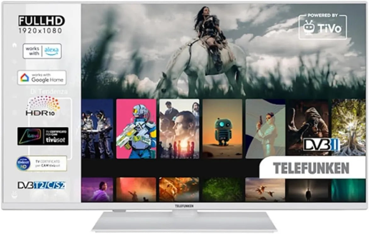 TELEFUNKEN telewizor, Smart TV TE40750B45I2KTW, TV, biały, TV TE40750B45I2KTW biały