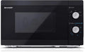 Sharp, YC- MS01ES kuchenka mikrofalowa, 20 l, 800 W, minutnik, Czarny, 5 poziomów mocy, Srebrny YC-MS01ES