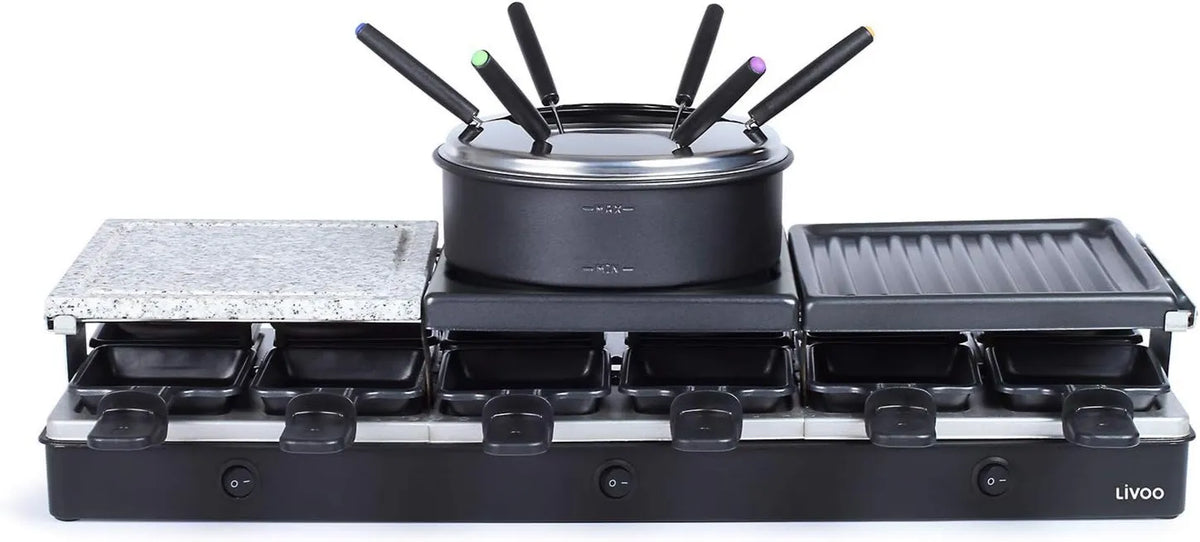 Livoo, DOC234 Fondue, 1650 W, Aparatura, Urządzenie Raclette + Fondue 12 Ludzie 1650 w