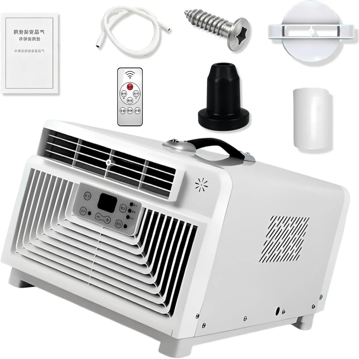 KAIKAFEI klimatyzator przenośny, Klimatyzator, 300 W, Kemping, Kompaktowa jednostka AC 3400 BTU, 300 W Chłodziarka Niska konsumpcja dla Van, kemping- Car