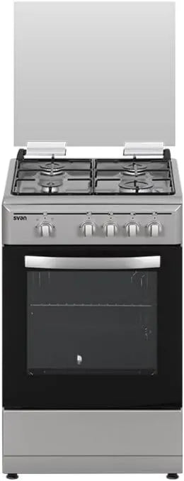 SKG4500X piekarnik elektryczny, funkcja grilla, Svan Kuchenka butanowa z piekarnikiem 55 litrów Inox, 4 strefy gotowania, piekarnik z grillem