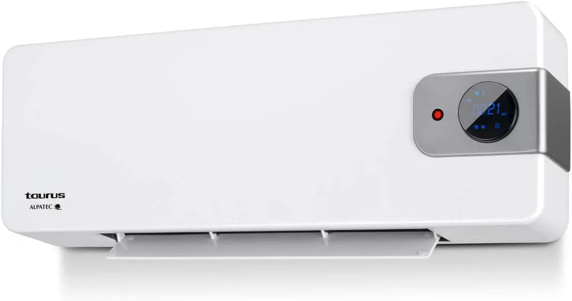 TAURUS, RCMB 27 Wentylator, 2000 W, Cyfrowy regulowany termostat, Biały, Promiennik Niższy ścianki 2000 W, Technologia PTC