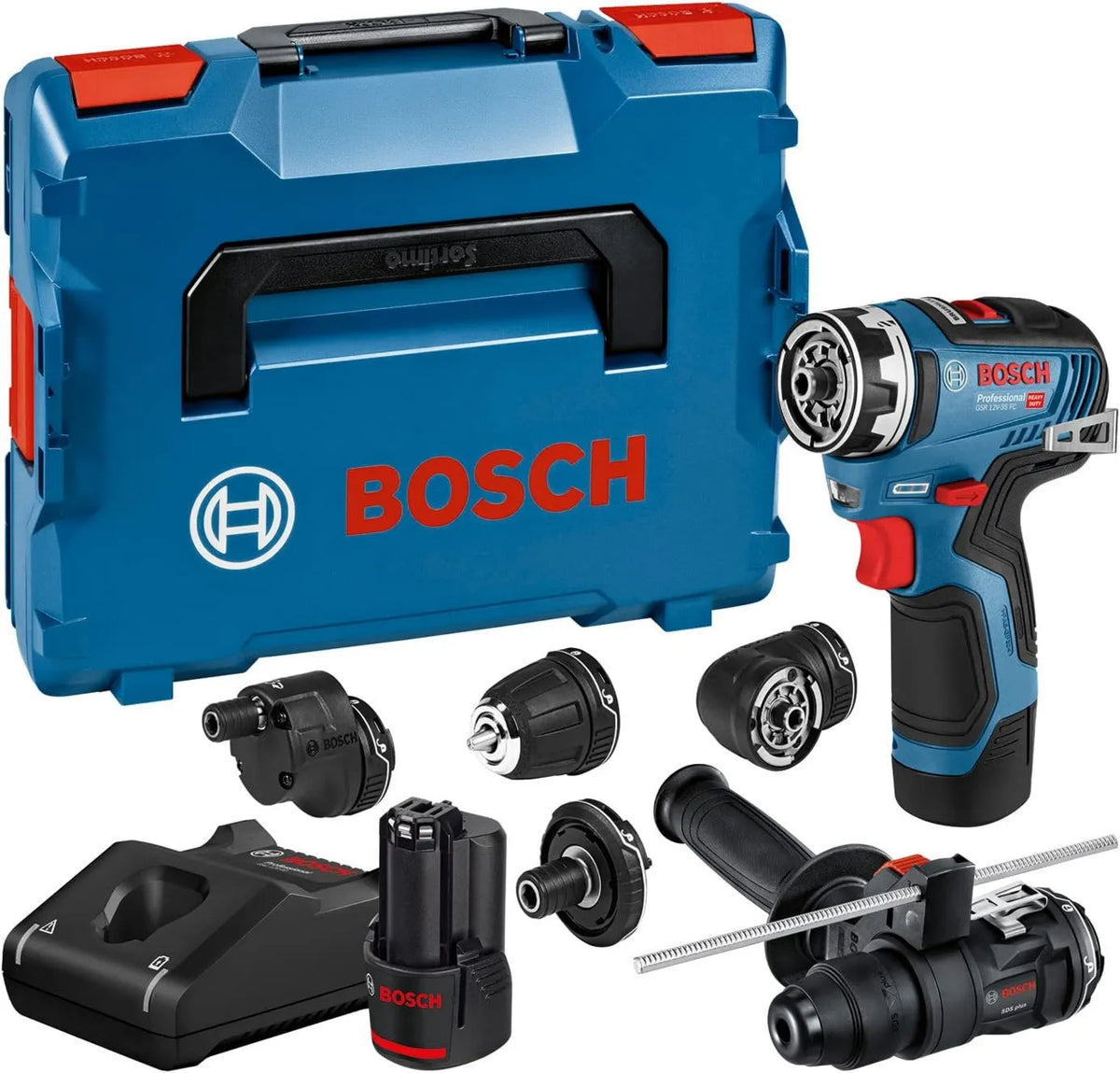 Bosch wiertarka, 12 cm, 44,5 x 36 x 12 cm, Professional Gsr 12V-35 Fc Wiertarko-Wkrętarka, Niebieski/Czarny